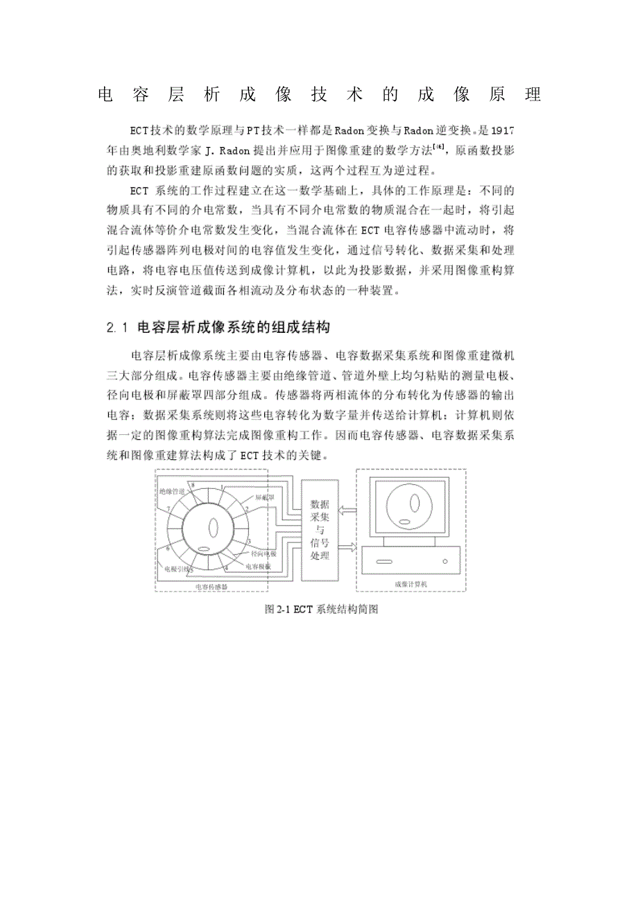 电容层析成像技术的成像原理_第1页