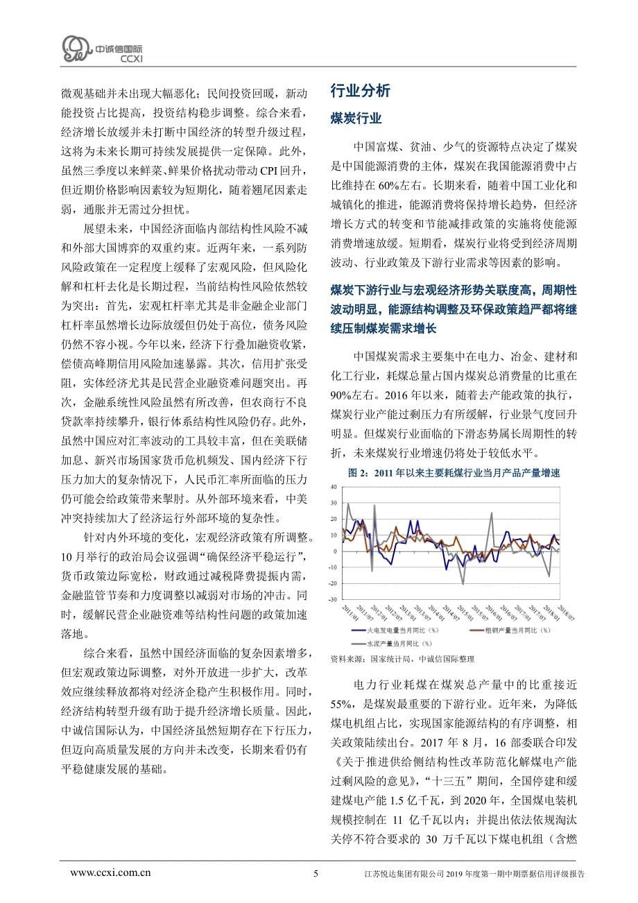 江苏悦达集团有限公司2019年度第一期中期票据信用评级报告_第5页