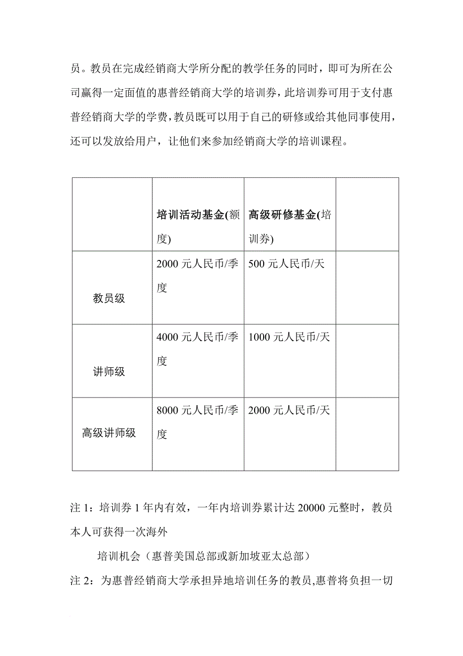 企业培训_惠普经销商大学师范学院培训计划_第4页