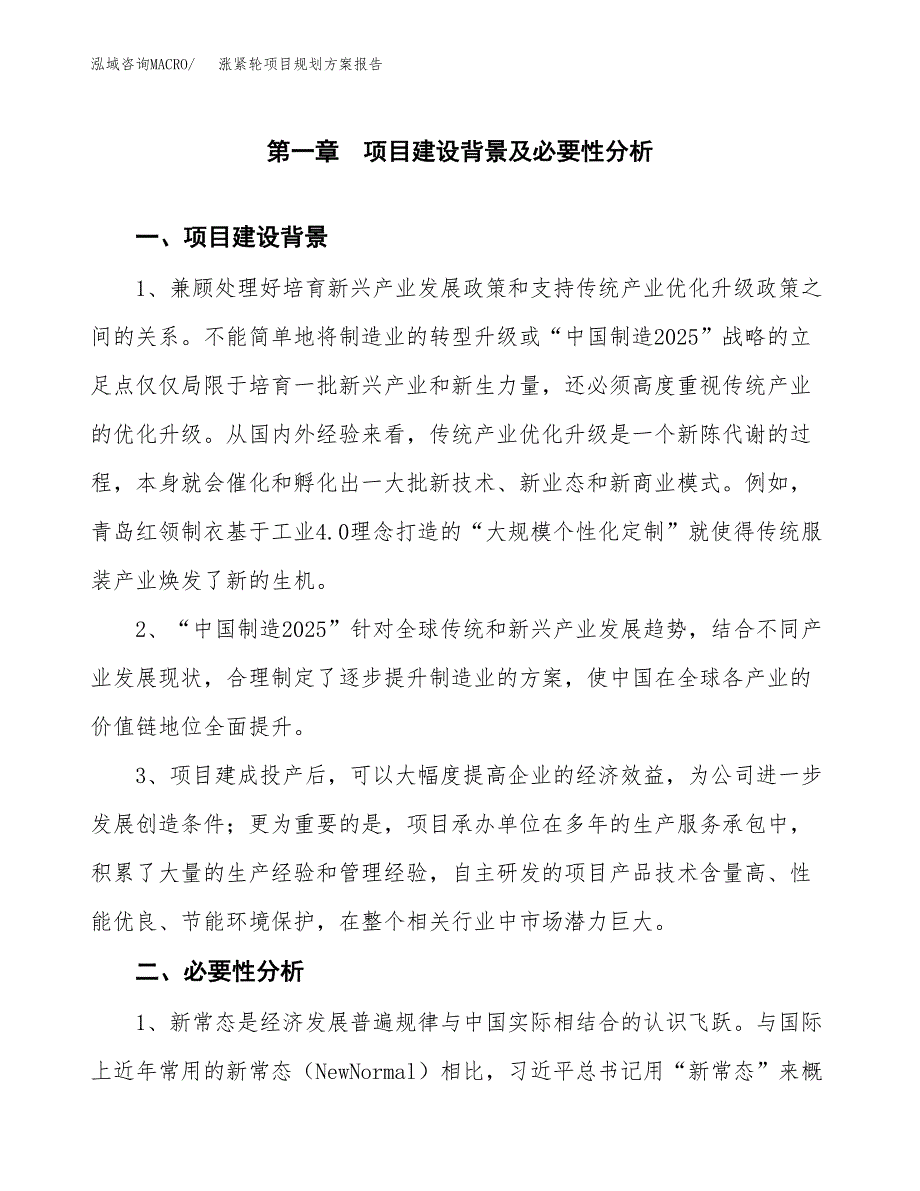 涨紧轮项目规划方案报告(总投资13000万元)_第3页