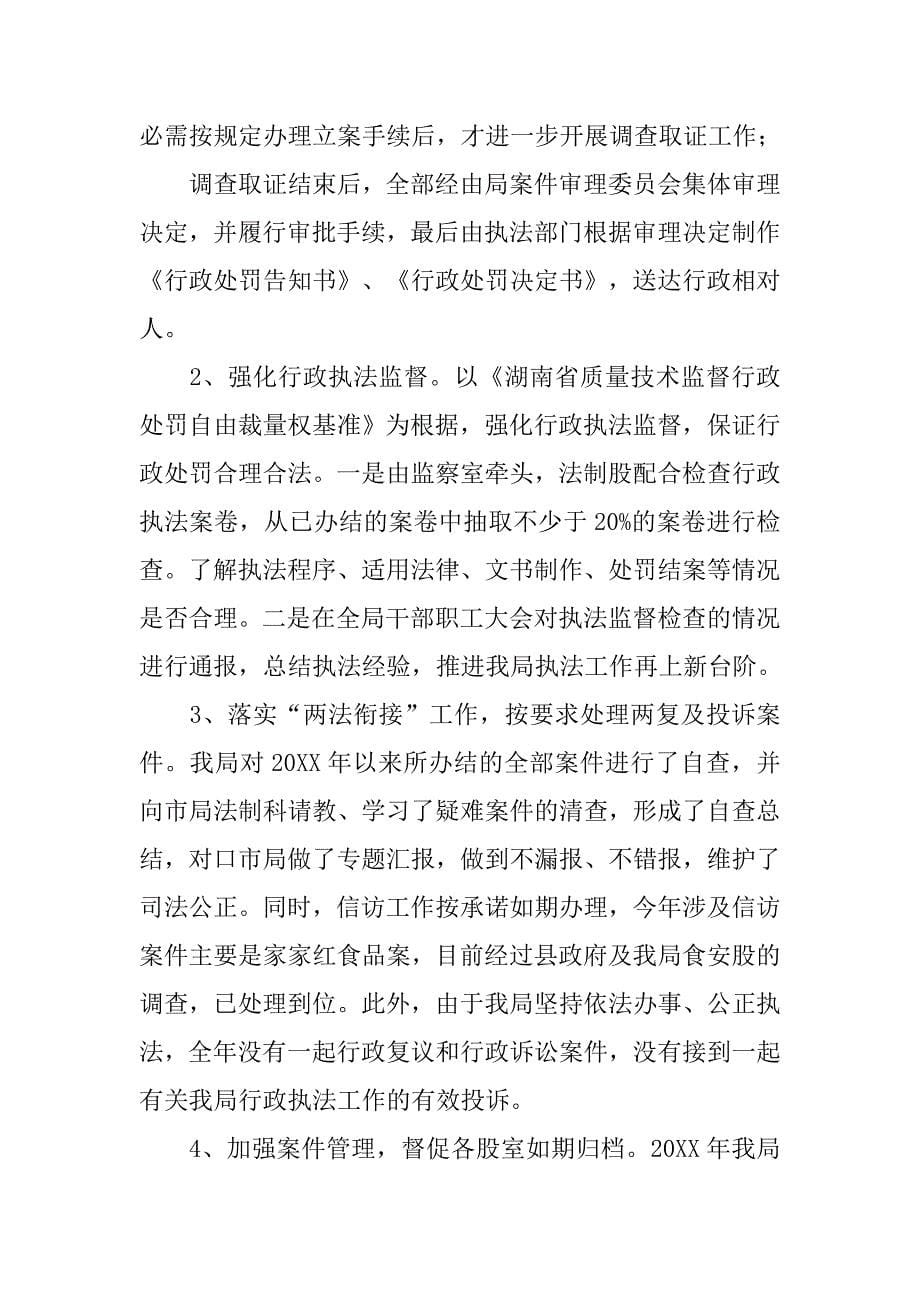 质监行政执法工作自查报告.doc_第5页