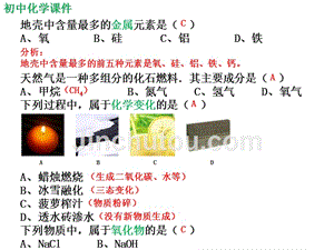 初中化学北京中考易错题课件（精析）十三（一）