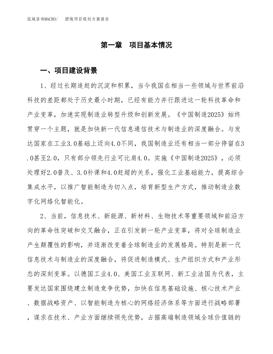 酒炮项目规划方案报告(总投资17000万元)_第3页