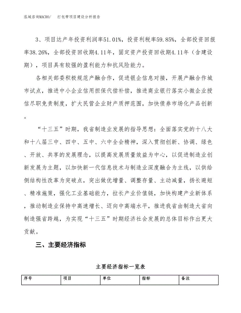 打包带项目建设分析报告(总投资4000万元)_第4页