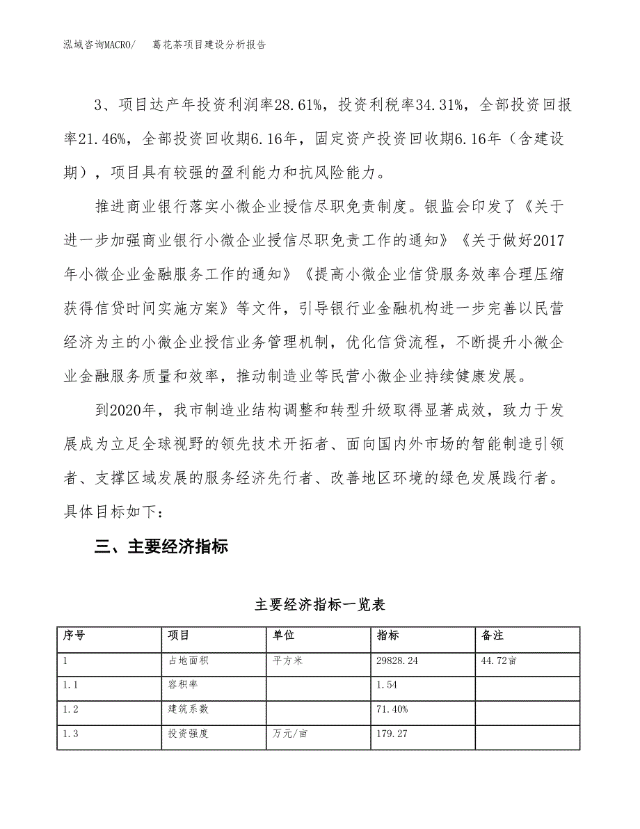 葛花茶项目建设分析报告(总投资9000万元)_第4页