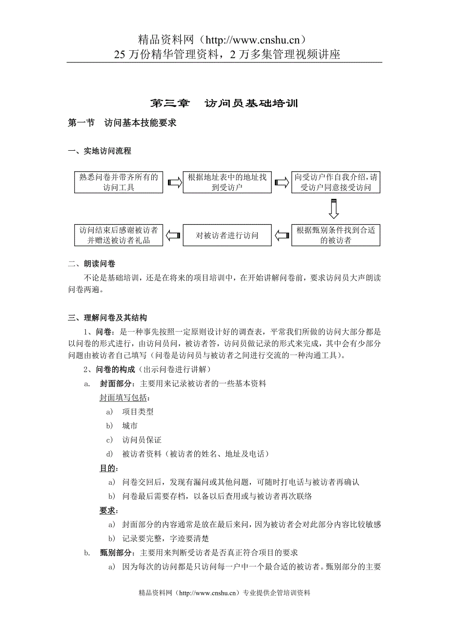 企业培训_访问员的基础培训_第1页