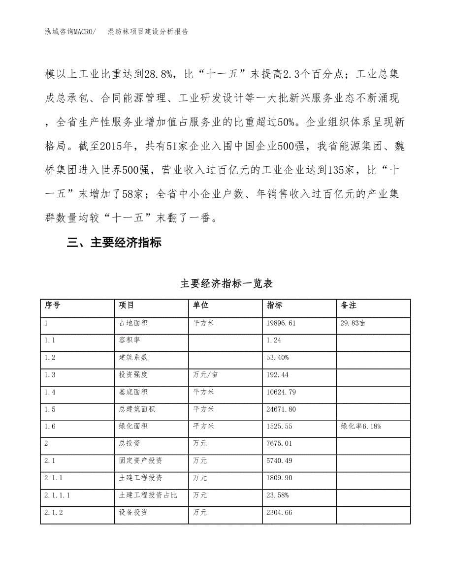 混纺袜项目建设分析报告(总投资8000万元)_第5页