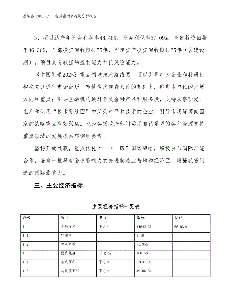 餐具盘项目建设分析报告(总投资16000万元)_第4页