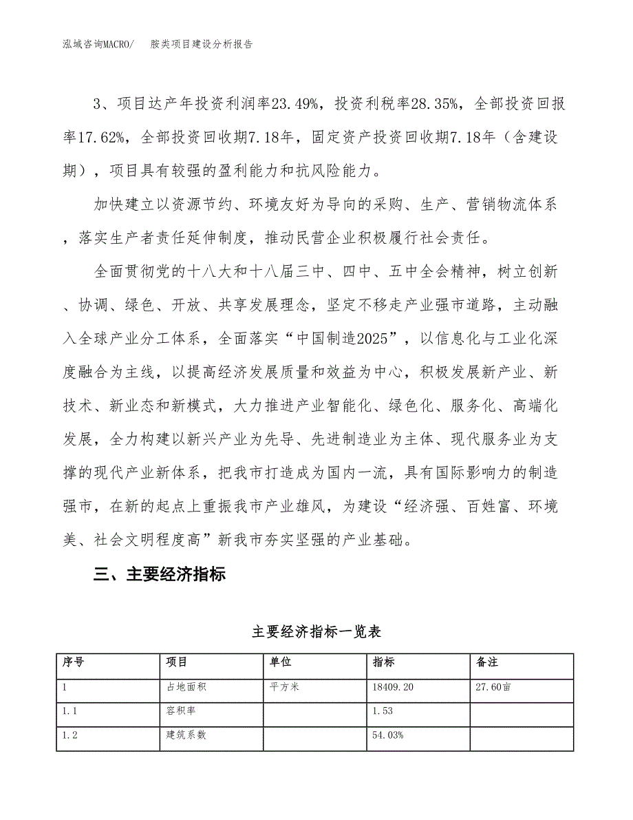 胺类项目建设分析报告(总投资6000万元)_第4页