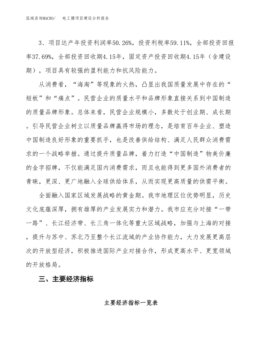 电工膜项目建设分析报告(总投资5000万元)_第4页