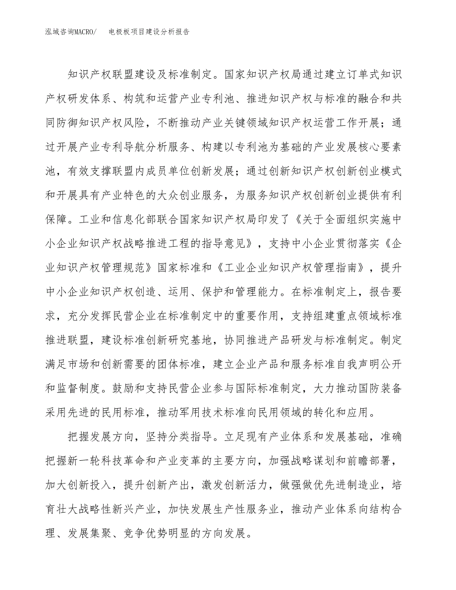 电极板项目建设分析报告(总投资15000万元)_第4页