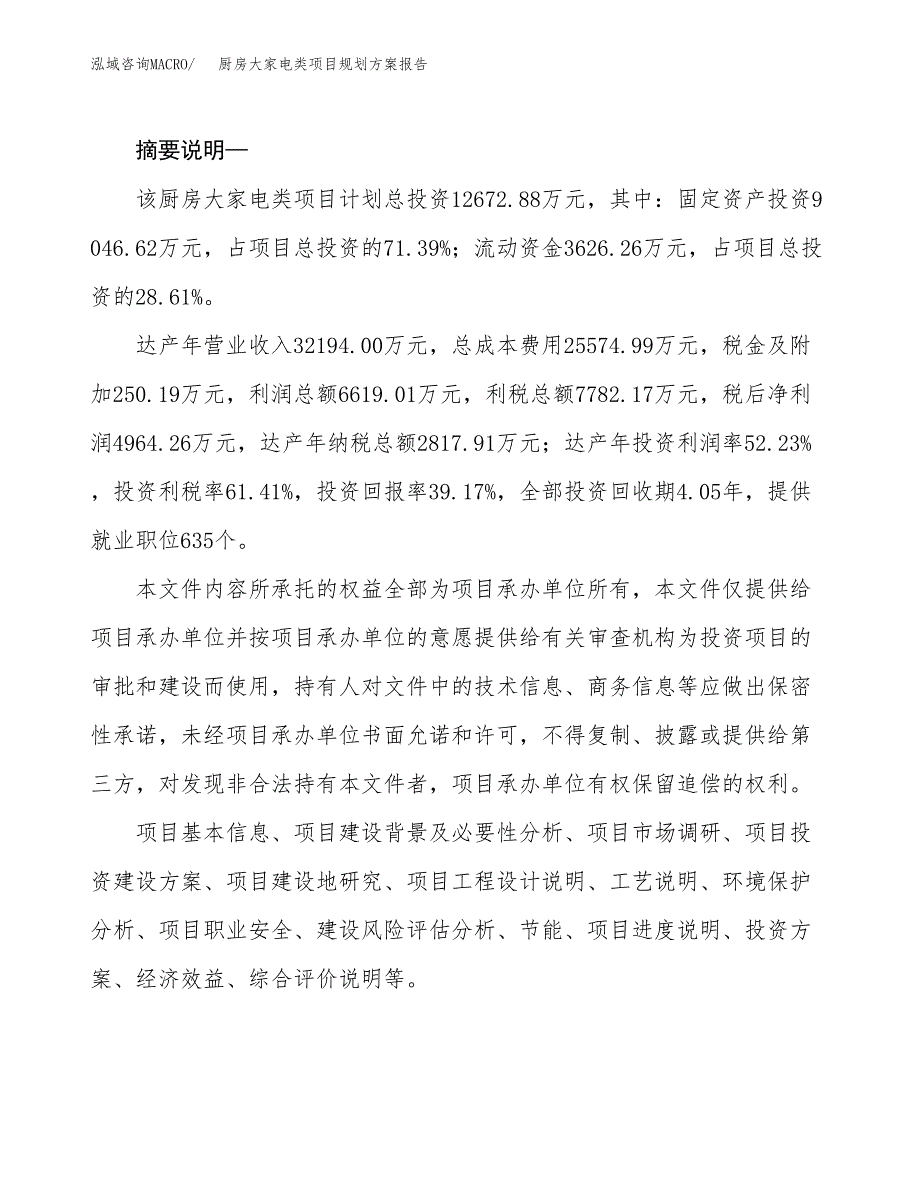 厨房大家电类项目规划方案报告(总投资13000万元)_第2页