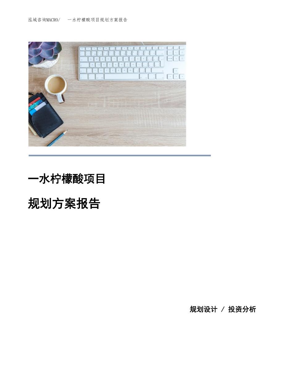 一水柠檬酸项目规划方案报告(总投资11000万元)_第1页