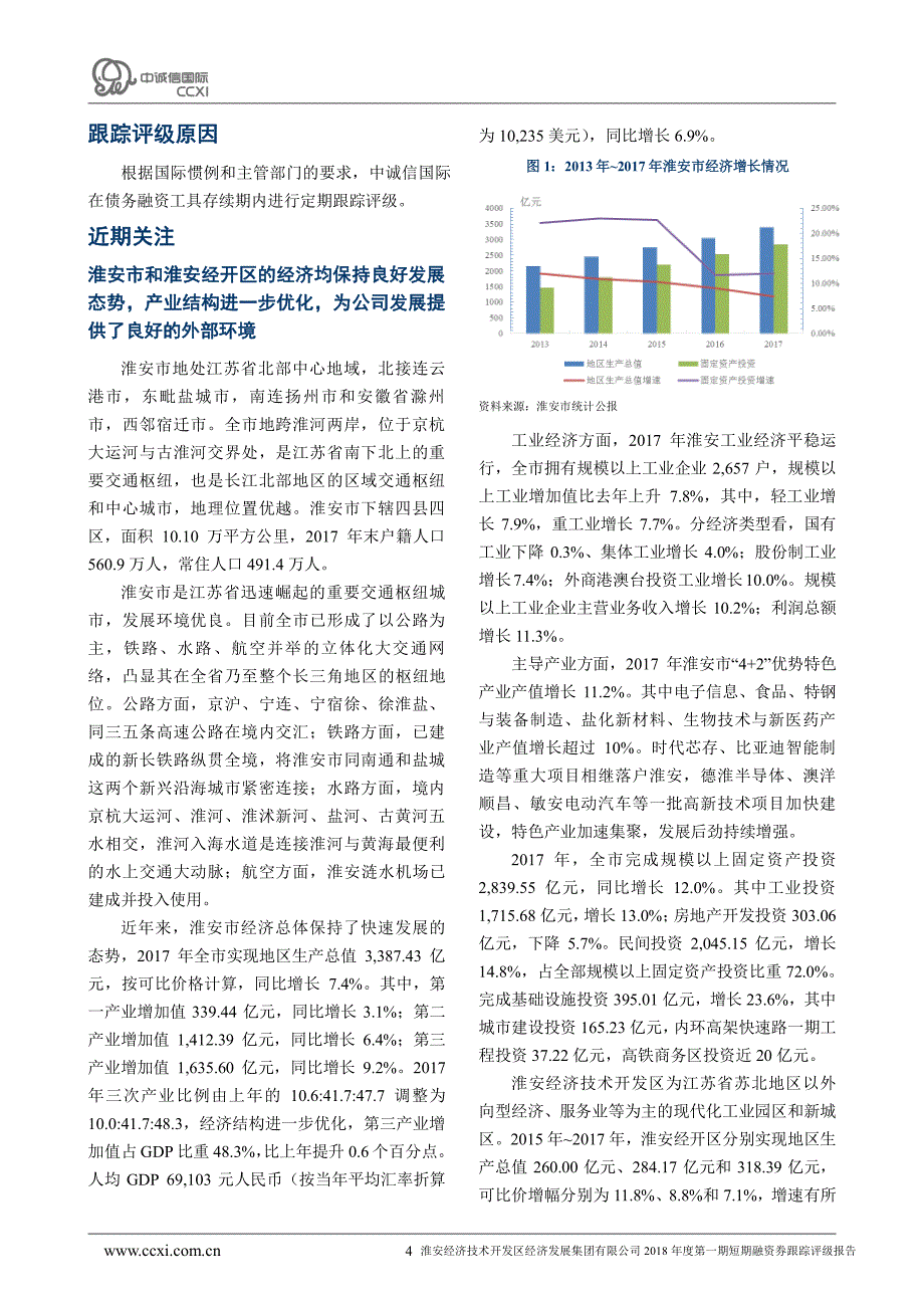 淮安经济技术开发区经济发展集团有限公司主体信用评级报告及跟踪评级安排_第3页