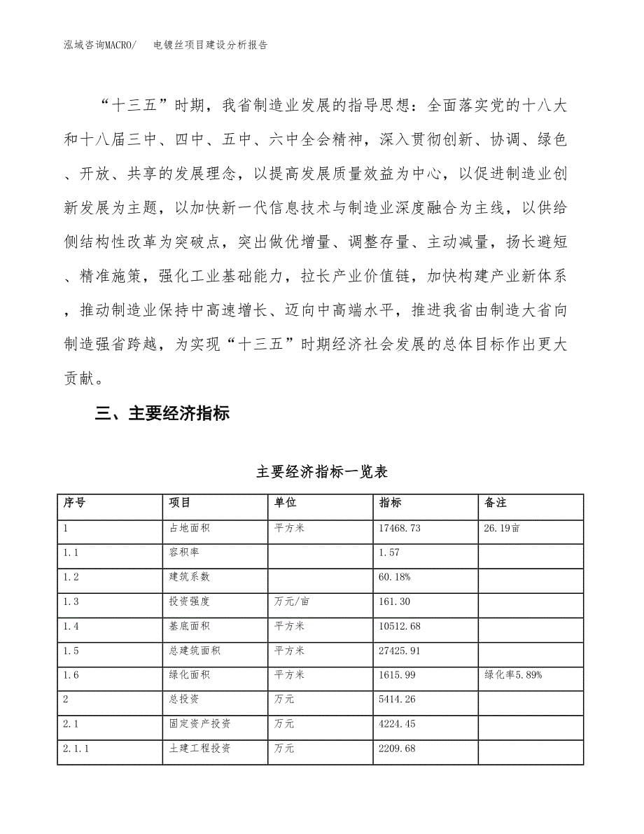 电镀丝项目建设分析报告(总投资5000万元)_第5页