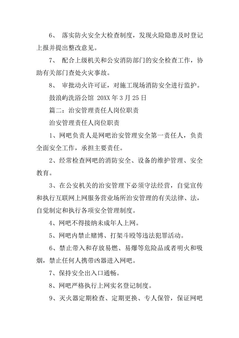 治安责任人岗位职责及安全管理制度材料.doc_第3页