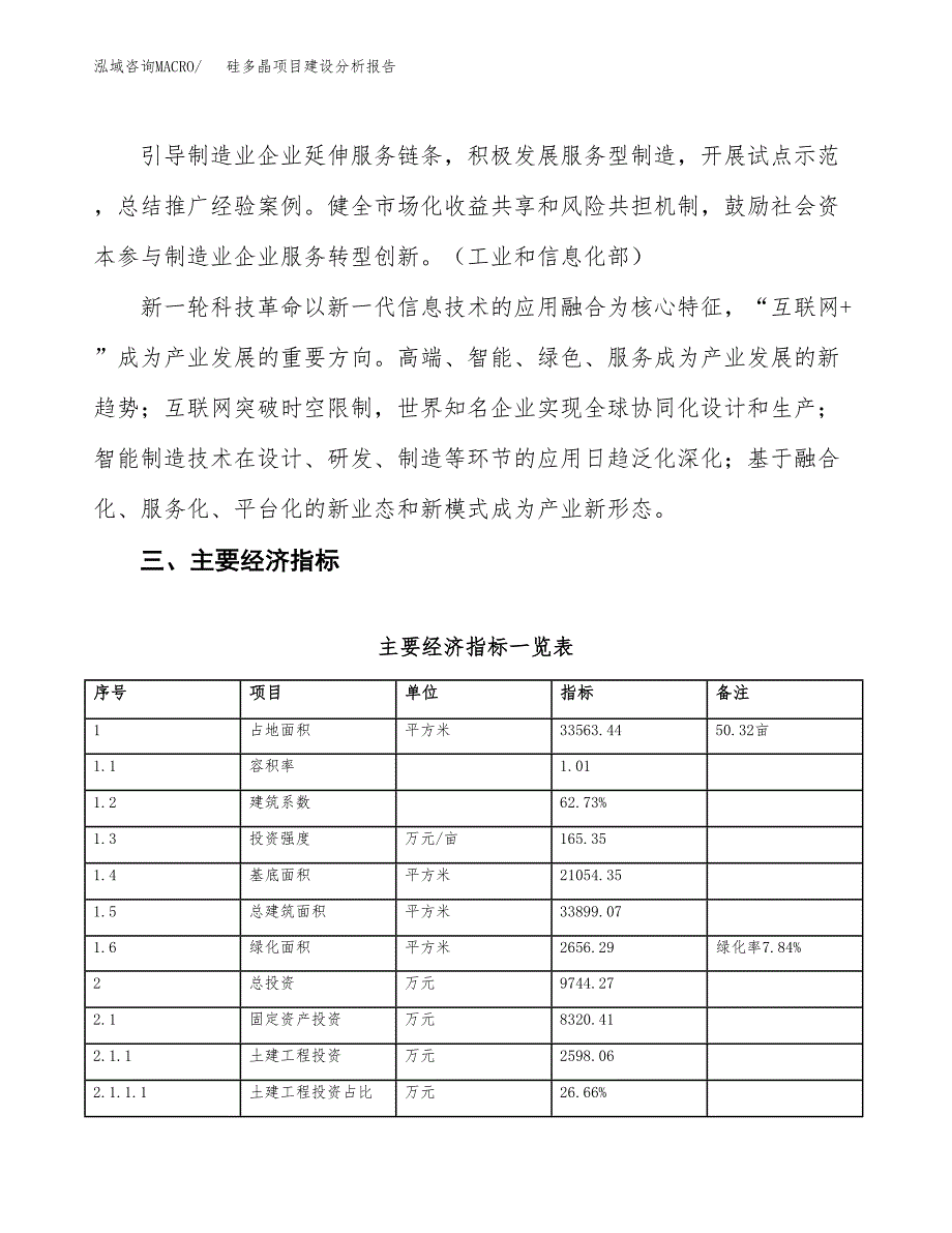 硅多晶项目建设分析报告(总投资10000万元)_第4页