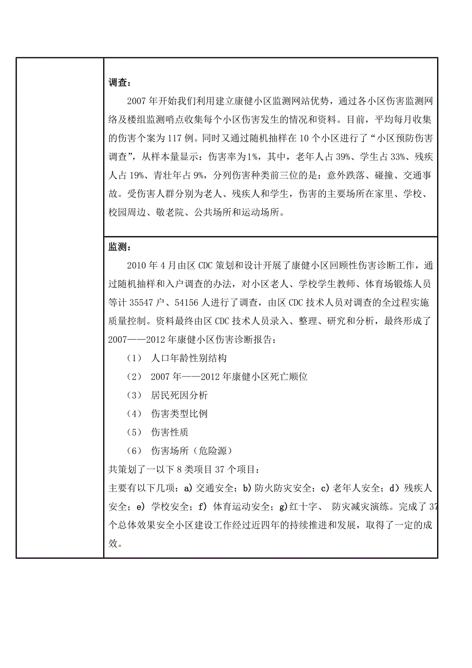 安全生产_国际安全社区申请工作报告_第4页