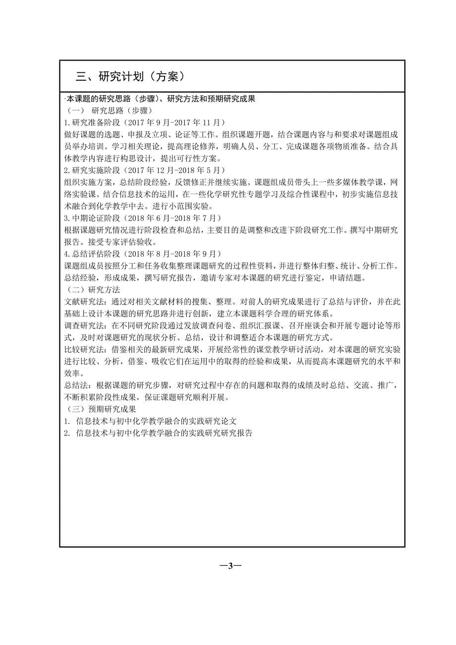 化学课题《信息技术与初中化学教学融合的研究》_第5页