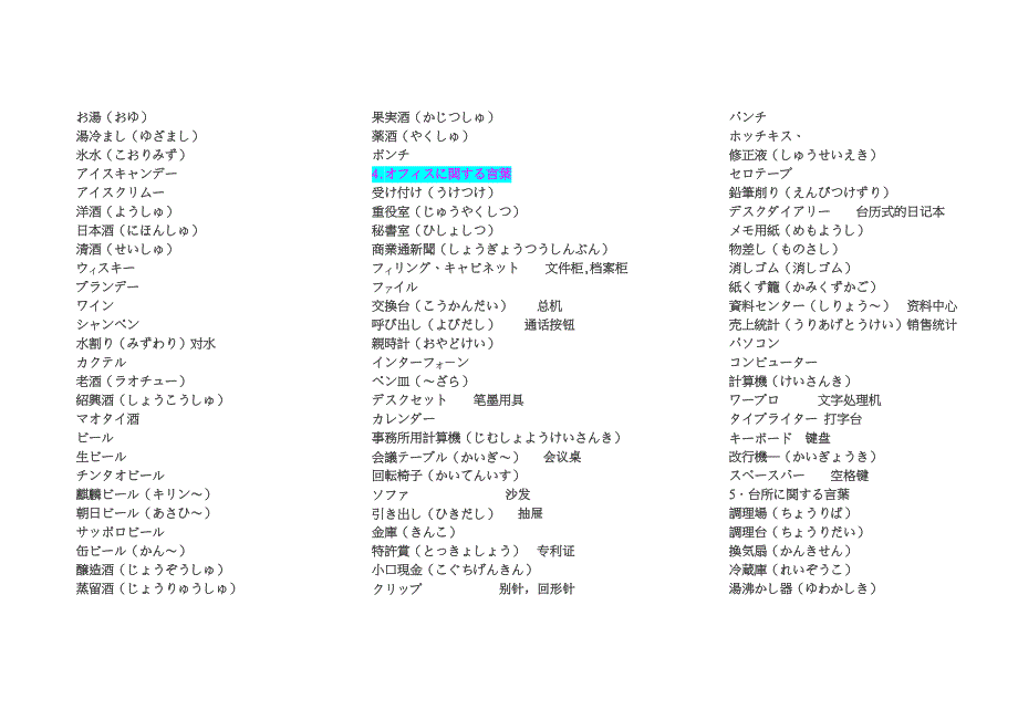 仕事関连の日语语言叶_第4页
