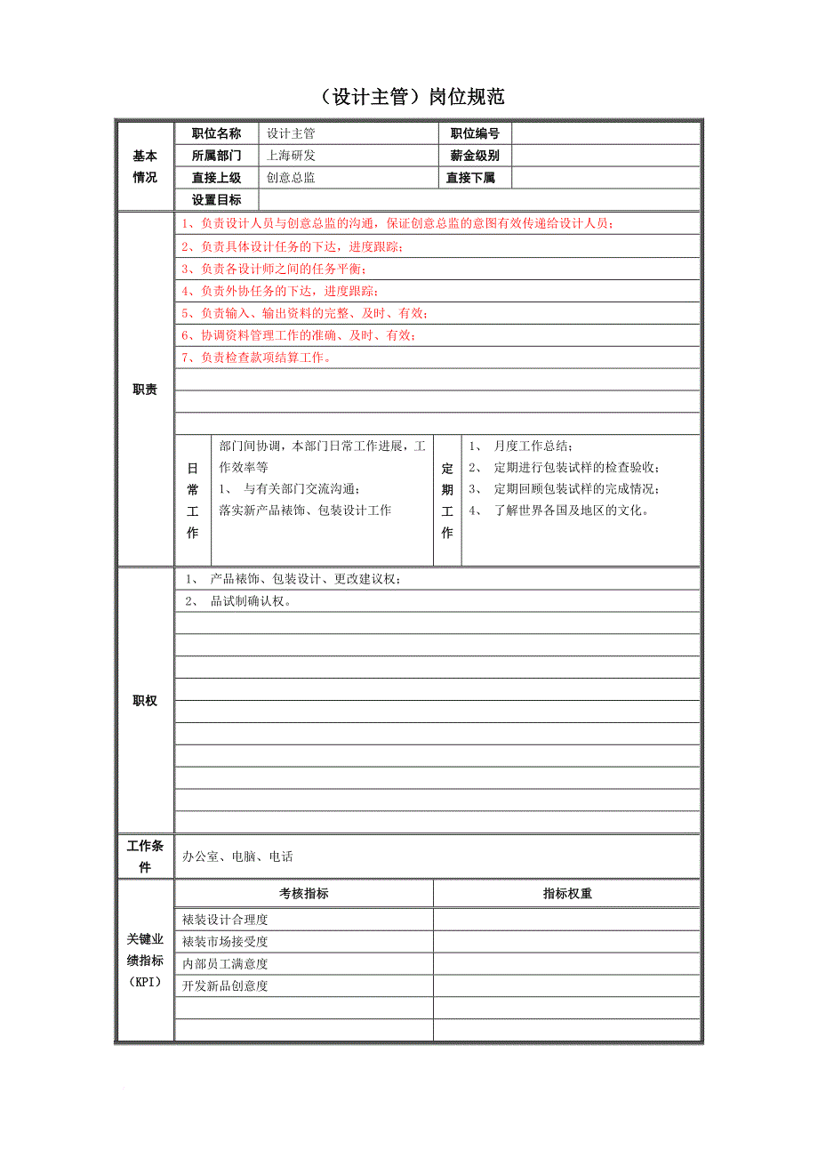 岗位职责_上海研发部门职位说明书_第4页