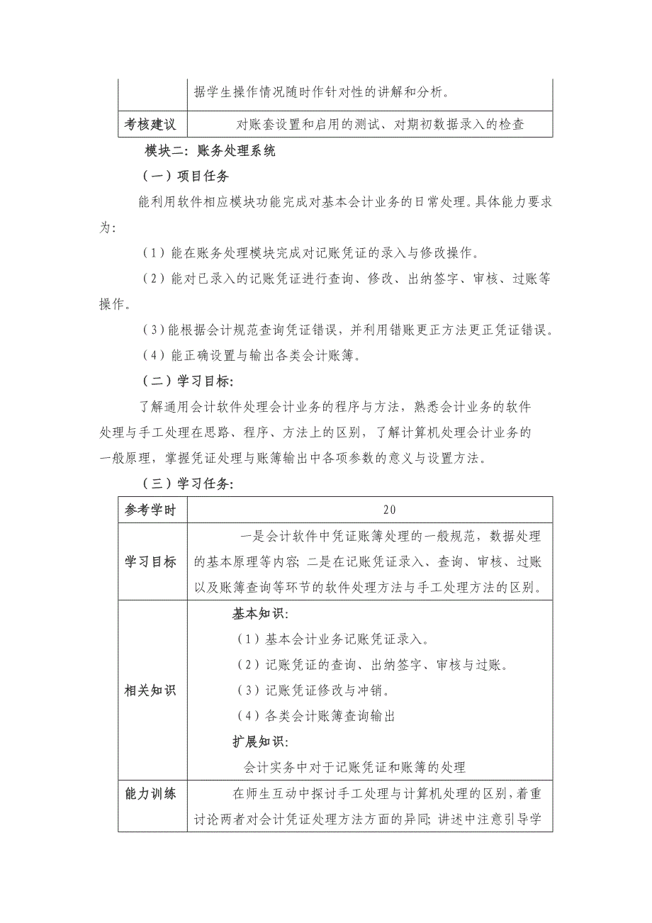 《会计电算化》课程标准资料_第4页