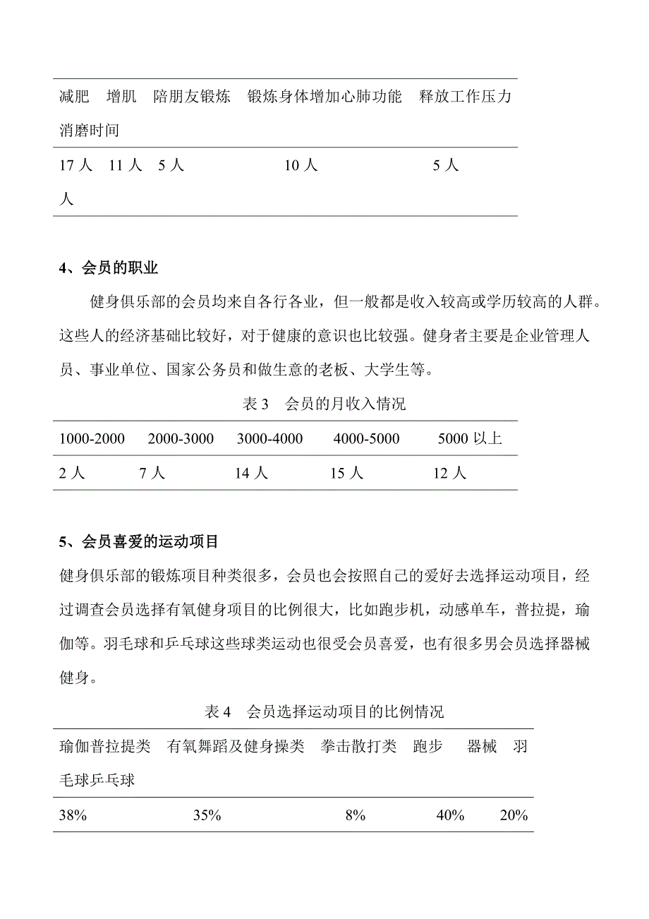 健身俱乐部调研报告模板_第4页