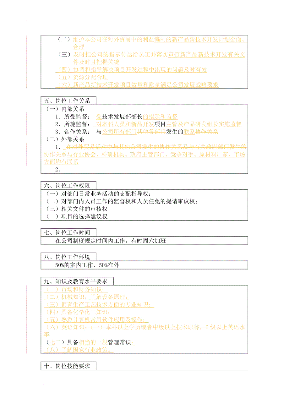 岗位职责_技术发展部开发科科长岗位职责_第2页