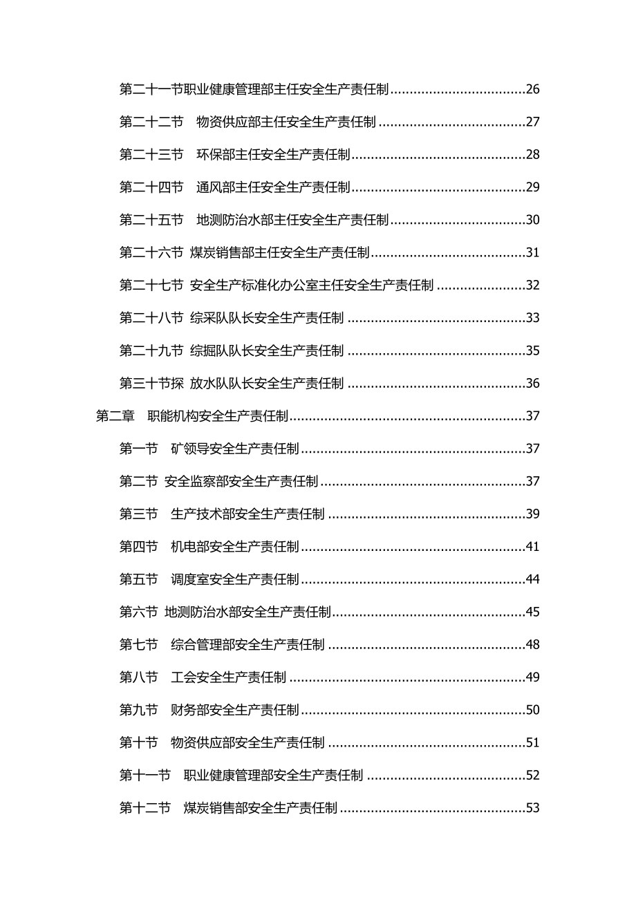 安全生产_某煤业有限公司各级人员安全生产责任制汇编_第2页