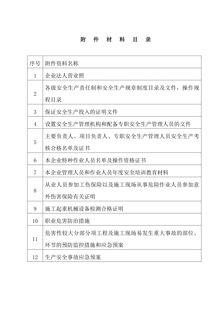 安全生产_建筑施工企业安全生产许可证申报资料_第2页