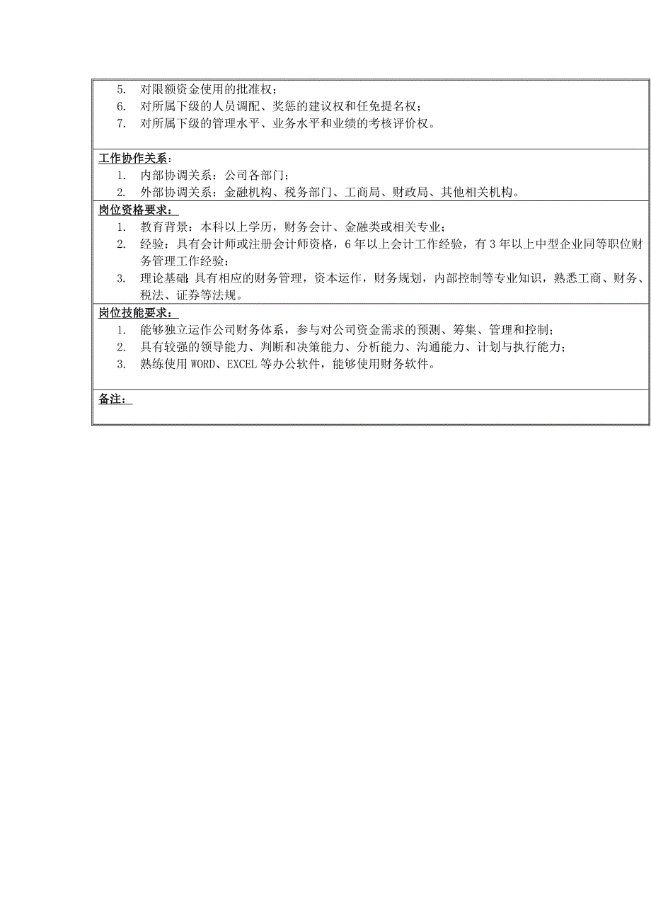 岗位职责_某公司财务副总经理岗位职责_第2页