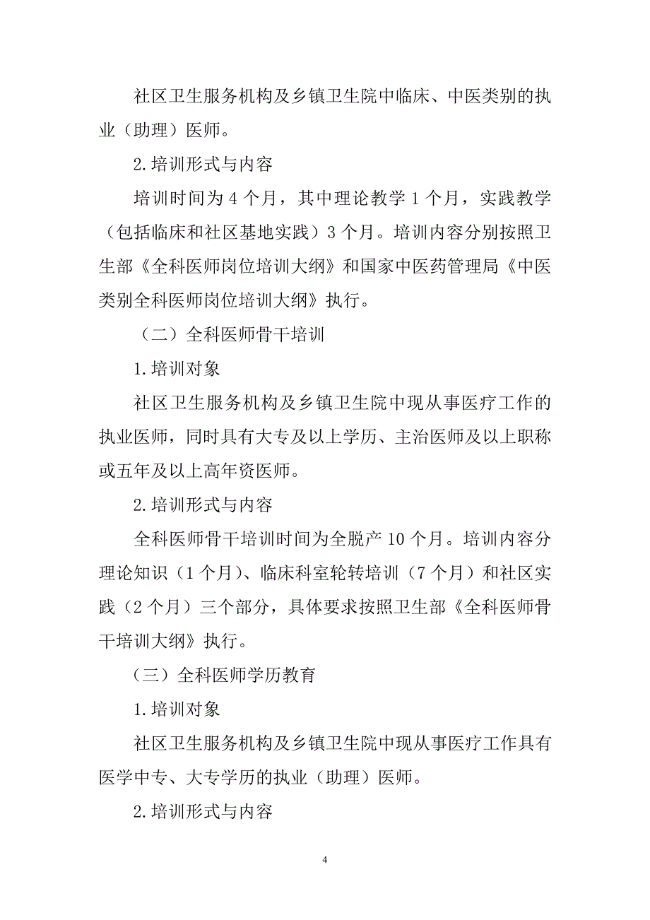 福建省2010～2012年全科医师能力提升计划625_第4页