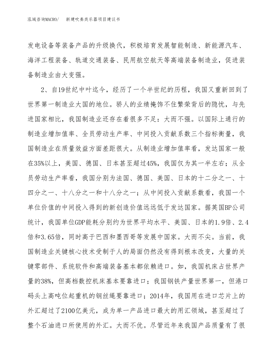 新建吹奏类乐器项目建议书（总投资13000万元）_第4页