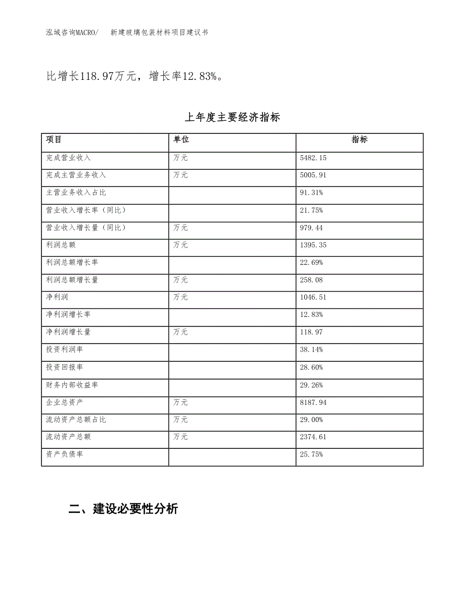 新建玻璃包装材料项目建议书（总投资5000万元）_第3页