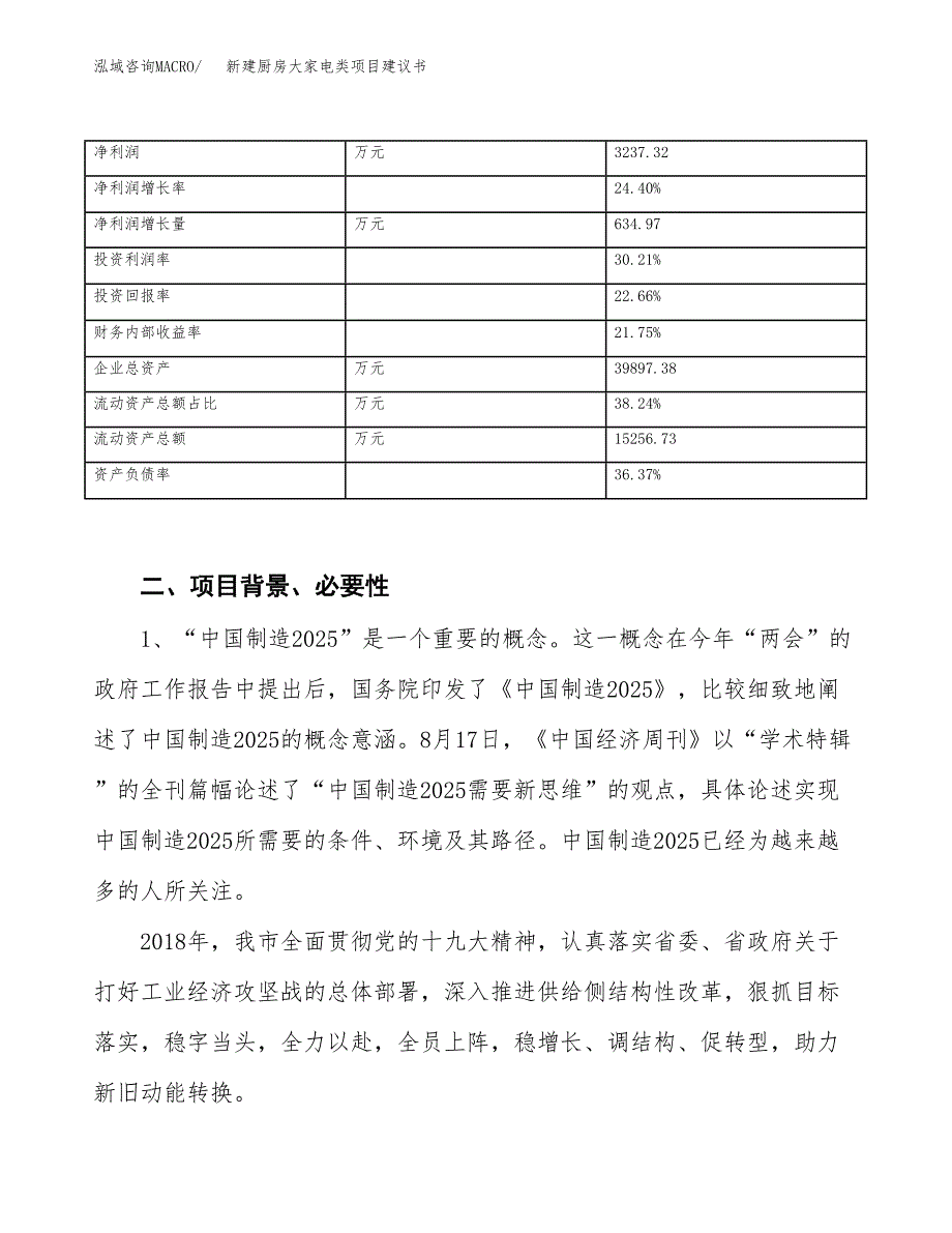 新建厨房大家电类项目建议书（总投资18000万元）_第3页