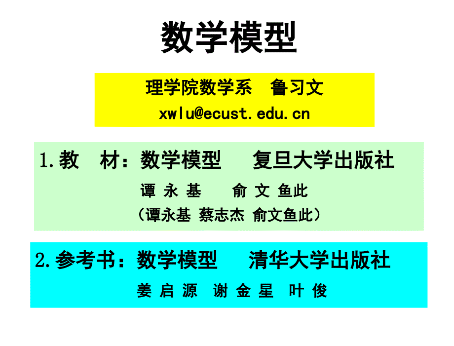 建立数学模型课件_第1页