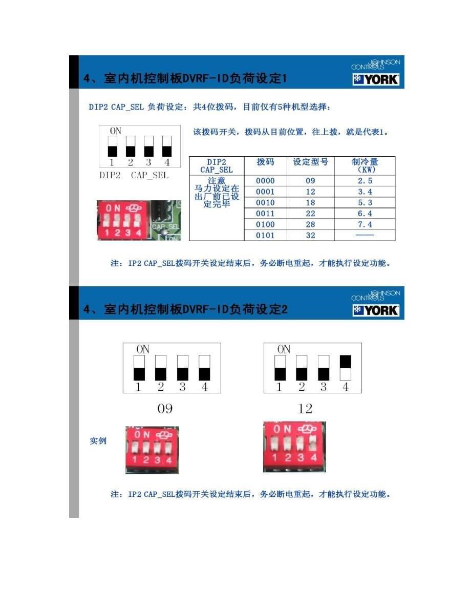 约克空调数码多联机调试安装介绍概要_第5页