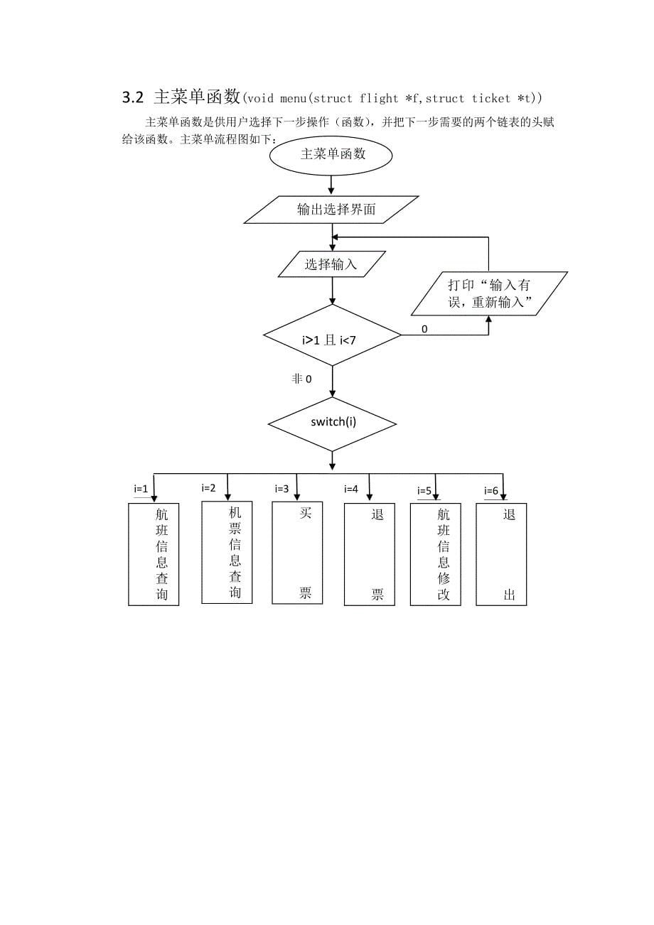 机票销售系统(课程设计报告,附心得)_第5页