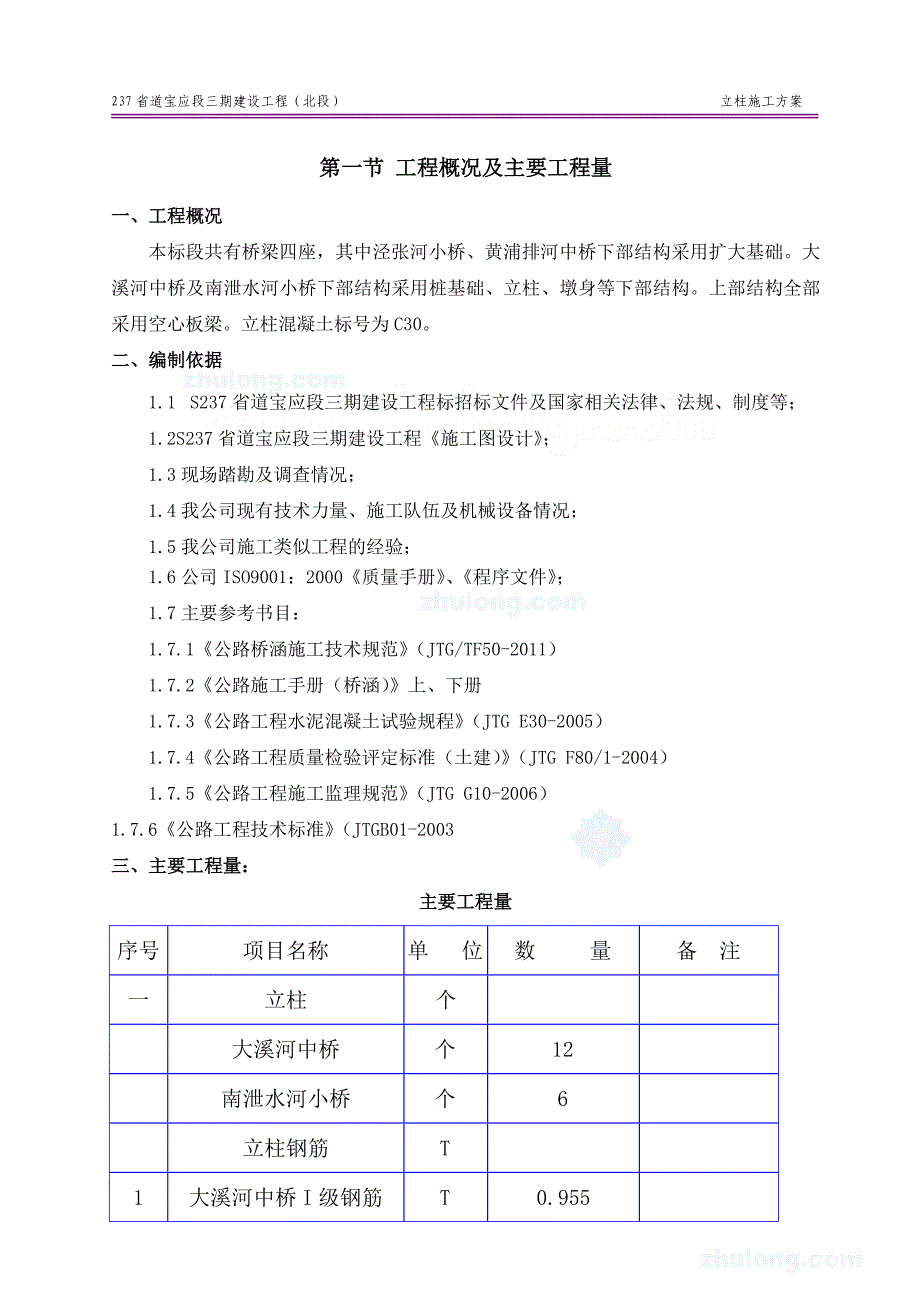 桥梁立柱施工方案-secret_第2页