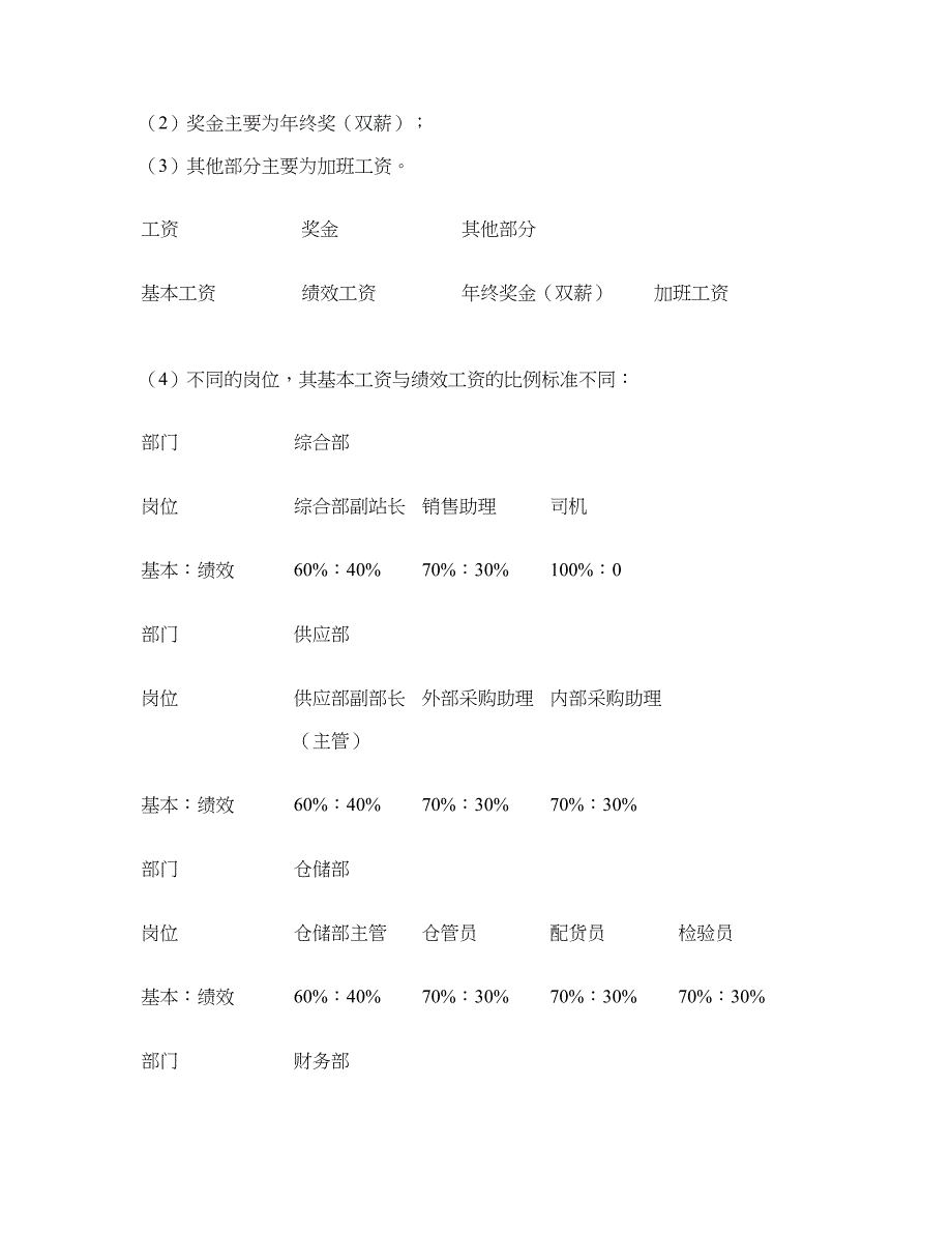 薪酬(工资)福利管理制度概要_第2页