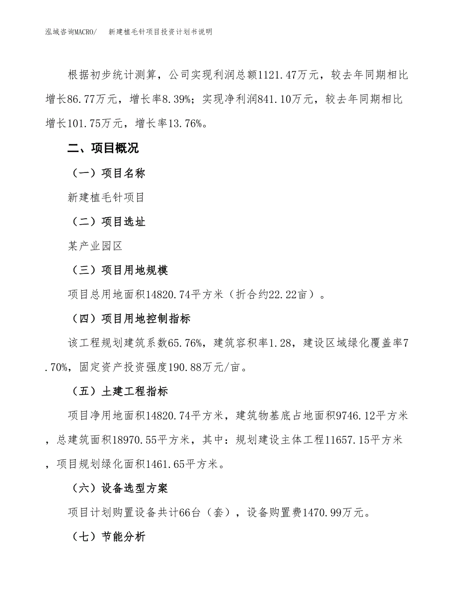 新建植毛针项目投资计划书说明-参考_第2页