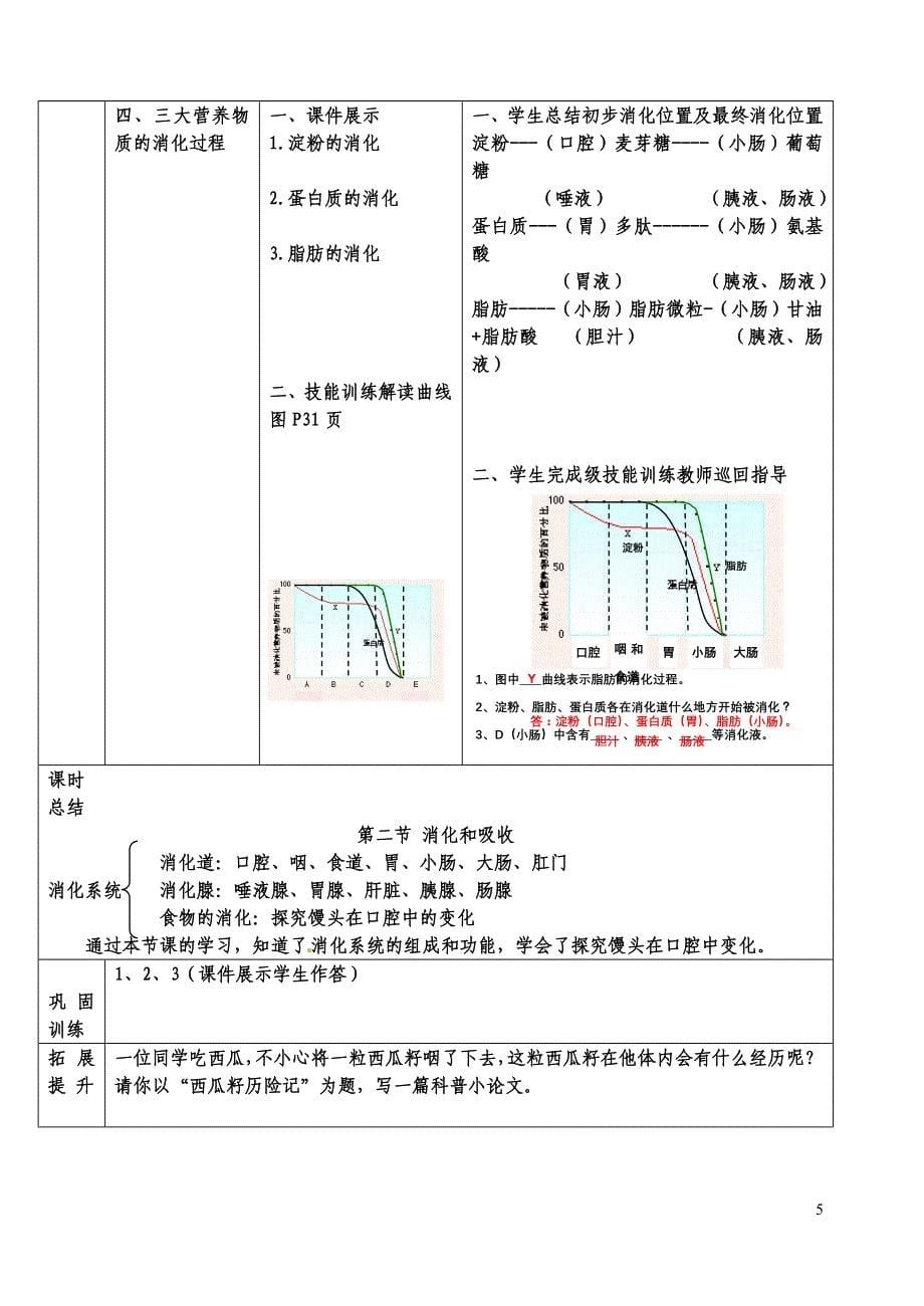 第二节   消化和吸收教案_第5页