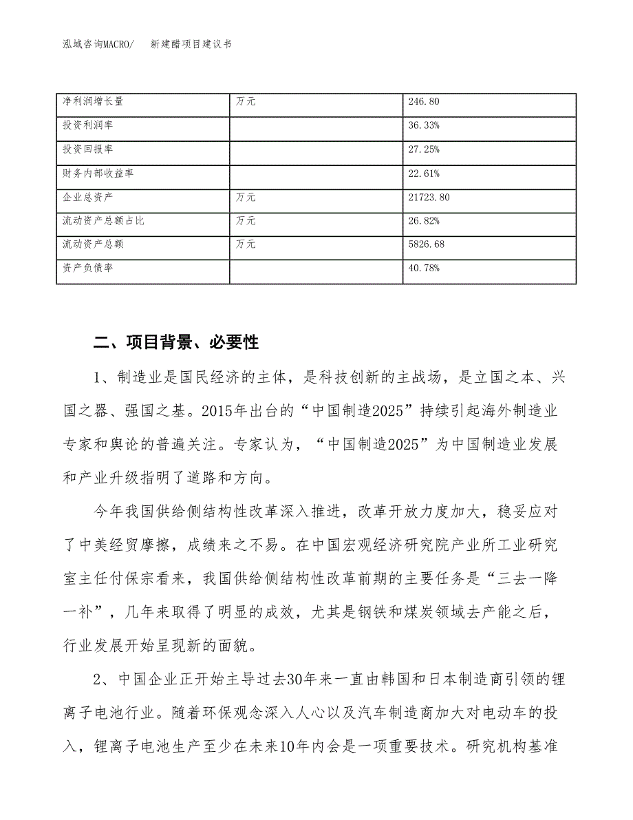 新建醋项目建议书（总投资11000万元）_第3页