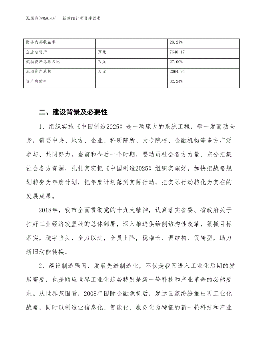 新建PH计项目建议书（总投资4000万元）_第3页