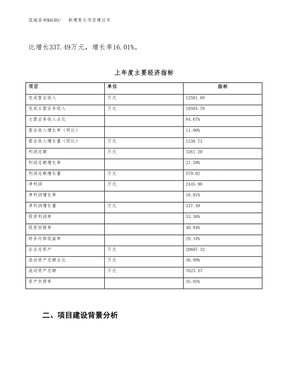 新建泵头项目建议书（总投资8000万元）_第3页