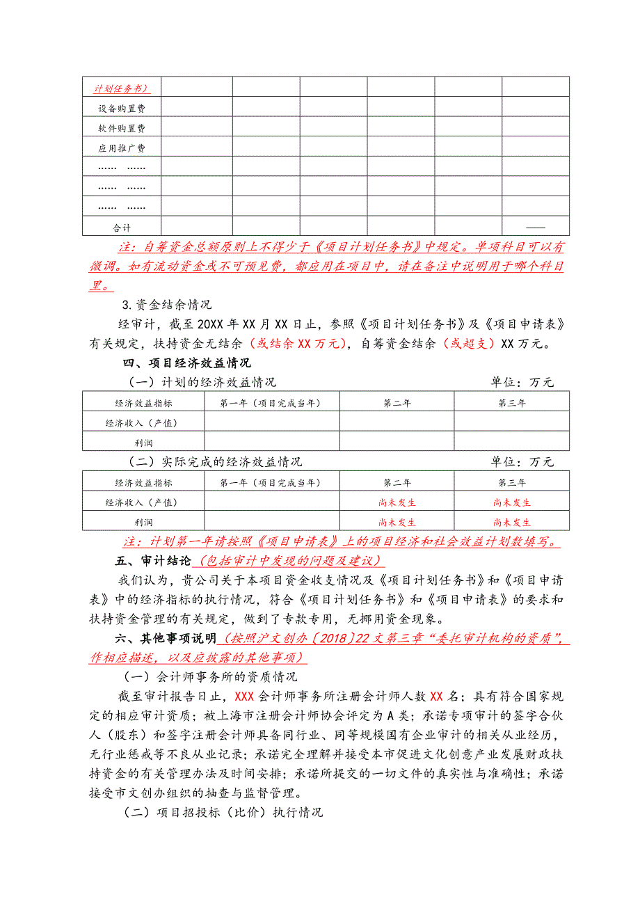 市文创项目专项审计报告参考模版(2018年7月))_第4页