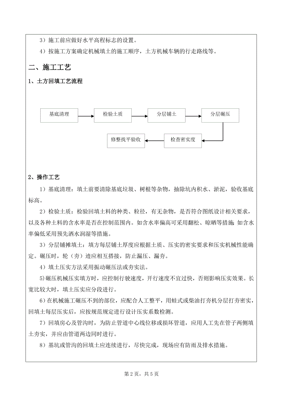 站房基础土方回填--施工技术交底记录_第2页