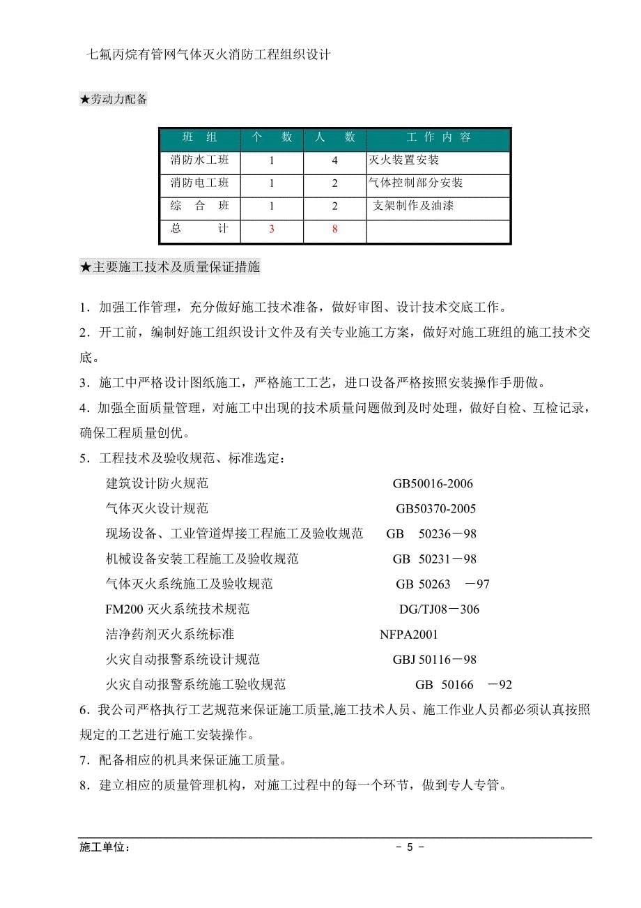 气体灭火系统施工组织方案_第5页