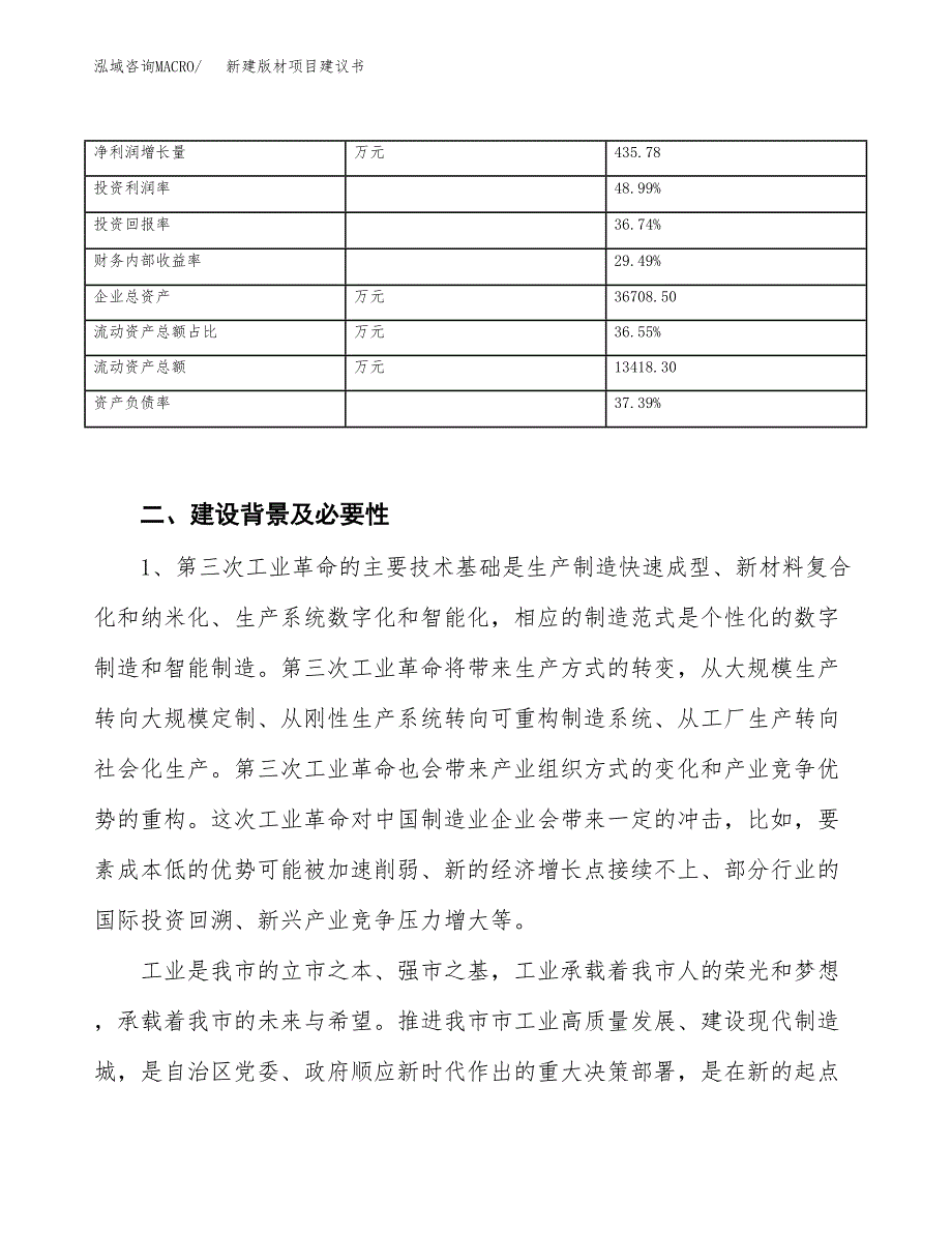 新建版材项目建议书（总投资19000万元）_第3页