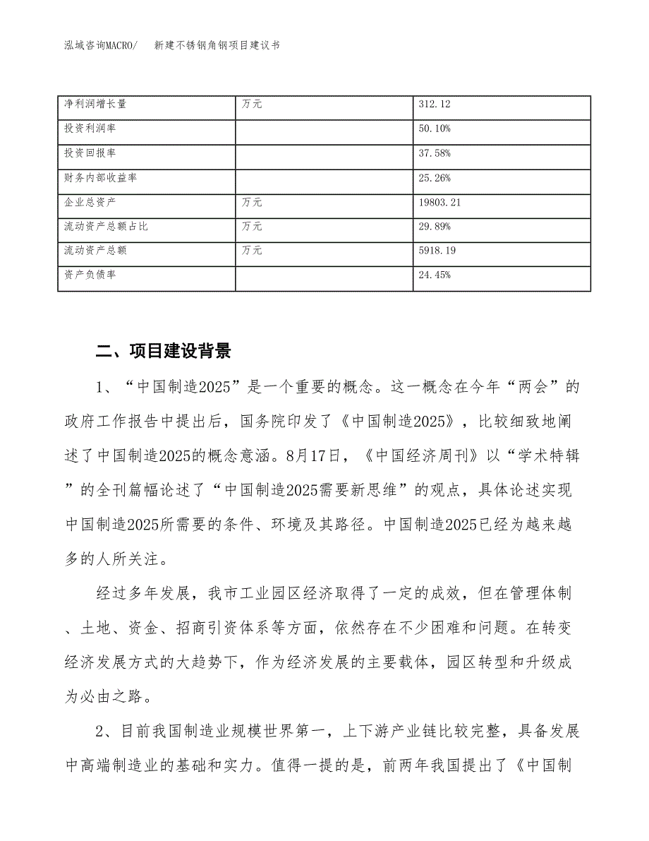 新建不锈钢角钢项目建议书（总投资9000万元）_第3页